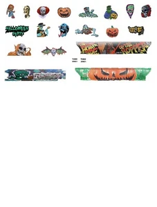 N Scale Freight Car Decals Halloween Graffiti - Picture 1 of 1