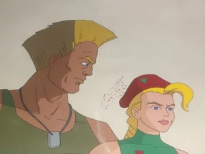 Street Fighter animation cel production used - Picture 1 of 2