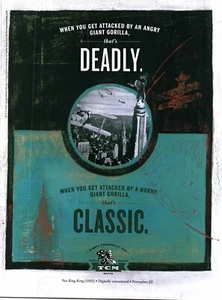 2005 PRINT AD - TURNER CLASSIC MOVIES CHANNEL AD - KING KONG REMASTERED AD - Picture 1 of 1