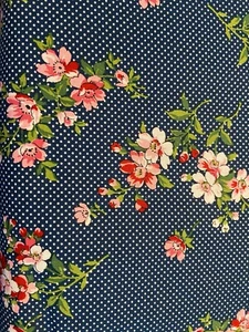 Waverly Inspirations Floral & Polka Dots Cotton Fabric Fat Quarter - Picture 1 of 1