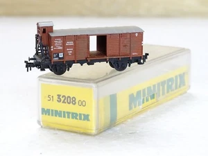 MINITRIX ( 3208 ) WAGON COUVERT DE LA DR AVEC GUÉRITE FREINS EN BOITE N 1/160 - Bild 1 von 8