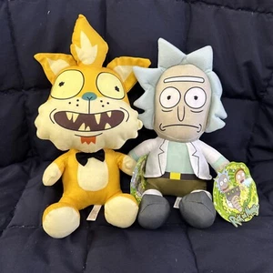 Rick And Morty - Rick Scientist 10", - Squanchy Galactic 11” - Stuffed Plushies - Picture 1 of 11