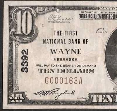 NE 1929 $10   ❀❀WAYNE, NEBRASKA❀❀    PCGS VERY FINE 25 PPQ  SCARCE! - Image 1 of 3