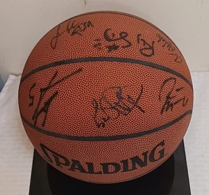 2007-08 Detroit Pistons Team signed handsigniert NBA Basketball 10 Unterschriften - Bild 1 von 2