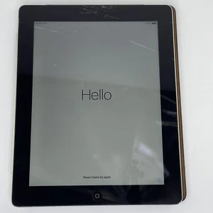 Apple iPad 4th Gen 16 GB-Wi-Fi & Cellular-AT&T-9.7in-Black-MD517LL/A READ - Picture 1 of 10
