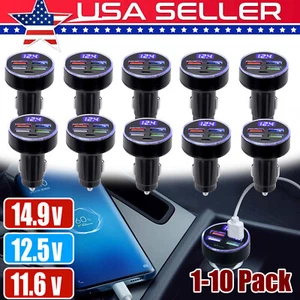 1-10PCS Type-C Car Charger 4 USB Fast Charge Adapter For iPhone 13 12 11 Pro Max - Picture 1 of 12