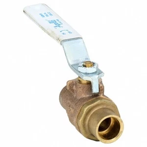 APOLLO 77CLF-203-01A 1/2" 600-psi CWP Solder Bronze Ball Valve, LEAD FREE - Picture 1 of 14