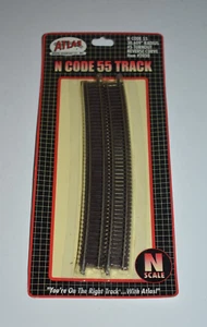 N Scale Atlas Code 55 Track 2030 #5 Turnout 30.6" Reverse Curve 6 Pieces C48754 - Picture 1 of 1