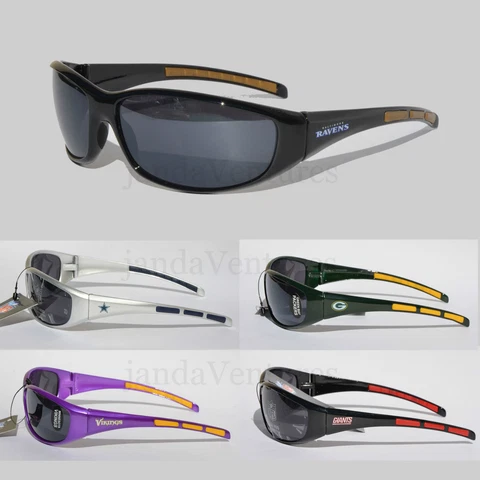 NFL Football Team Sunglasses - Wrap style - UV 400 Protection Cover