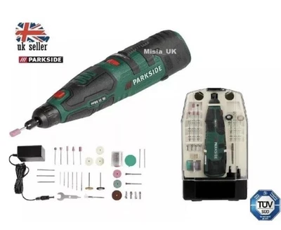 Parkside 12V Li-Ion Cordless Rotary Multi tool Battery & Charger+50 accessories - Image 1 of 4