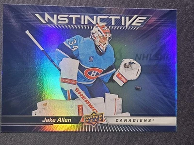 23-24 Upper Deck Jake Allen Instinctive 🚨🚨🚨 Montreal Canadiens  - Image 1 of 2