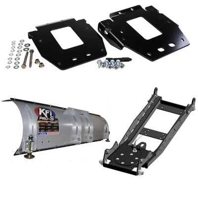 KFI Products Plow Kit For Polaris RZR 4 900 EPS 2015-2017 With 66" Steel Blade - Image 1 of 3