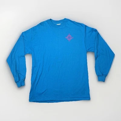 Vintage 90s Santa Fe Century Bike Race Long Sleeve T Shirt Hanes Beefy-T Mens L - Image 1 of 4