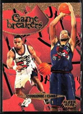 DAMON STOUDAMIRE MARCUS CAMBY 1997-98 FLEER GAME BREAKER INSERT SP RAPTORS 1:288 - Image 1 of 2