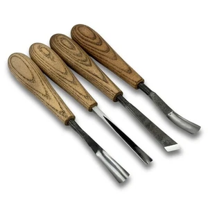 Wood Carving Tools – 52100 Steel Blades, Ash Handles, Precision Carving Tools. - Picture 1 of 11