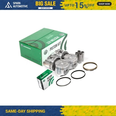 活塞带戒指 适合 92 - 95 本田 Del Sol Civic 1.6L SOHC D16Z6 — 第 1/4 张图片