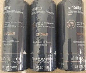 SKINBETTER Science 2 PACK Sunbetter TONE SMART SPF75 Sunscreen 15mL NEW SEALED - Picture 1 of 3