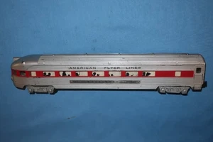 American Flyer #963 Red Stripe observation Passenger Car  - Picture 1 of 7
