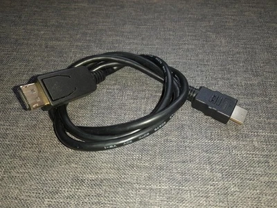DisplayPort to HDMI Cable, Gold-Plated DisplayPort (DP) to HDMI 1.0M Cable - Image 1 of 3