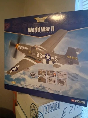 Corgi 1/32 Scale Diecast - AA34402 P-51 D-10 Mustang Old Crow 362nd FS 357th '44 - Image 1 of 2