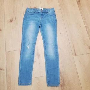 Old Navy Jeans Girls 14 Rockstar Jegging Skinny Mid Rise Ankle Distressed Faded - Picture 1 of 19