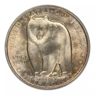 1936-S Bay Bridge Commemorative Silver Half Dollar PCGS MS-66 CAC - Image 1 of 4