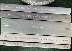 2024 Barbri Bar Exam UBE 5 Book Set - MEE Conviser Testing Questions Multistate - Picture 1 of 6