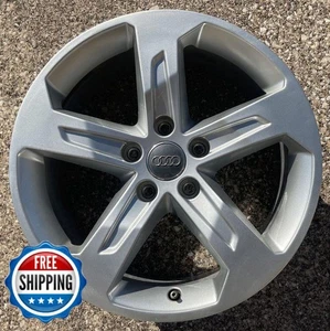 AUDI A3 2017 2018 OEM Factory Wheel 17" Rim 59020 Silver w/ Cap #B - Picture 1 of 6