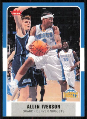 2007 FLEER ALLEN IVERSON 161 MINT BASKETBALL DENVER NUGGETS - Image 1 of 2