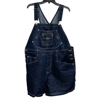 Carolina Blues Denim Azul Jean Babero Pantalones Cortos Camisa Mono Nuevo Sin Etiquetas Talla Grande 18W 2X Foto 1 de 4