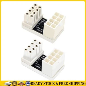 DE 180 Degree 8 Pin Adapter Desktop Computer Angled Power Adaptor for Graphics C - Afbeelding 1 van 15