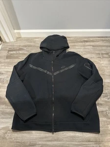 Nike Sportswear Tech Fleece Full Zip Men's Hoodie Sz XL Black CU4489-010 - Picture 1 of 7
