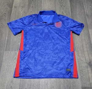 England Mens Football Away Shirt - Blue - Nike - Mens Medium - Picture 1 of 4