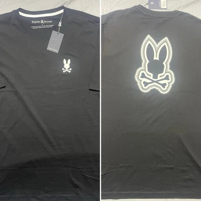 Psycho Bunny Maybrook NUEVA Camiseta Gráfica Para Hombre Talla 9/XXL NEGRA B6U195B2TS NUEVA CON ETIQUETAS Foto 1 de 4