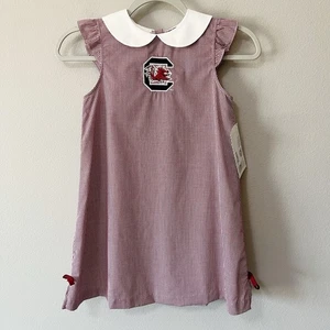Vive La Fete Collegiate University of South Carolina Little Girls Dress Size 6X - Picture 1 of 9