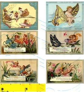 CASA DE MUÑECAS Vintage Miniatura MARAVILLOSAS HADAS/FADAS Impresiones - CDHM 1:12 - Imagen 1 de 1
