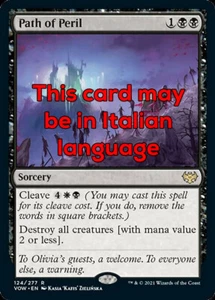 MTG PATH OF PERIL EXC - SENTIERO DEL PERICOLO - VOW - MAGIC - Imagen 1 de 1