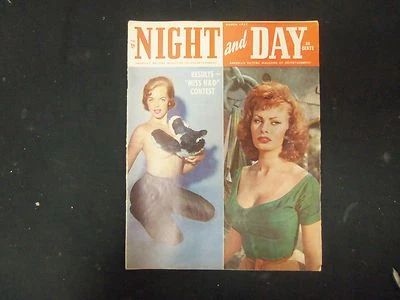 1957 MAR NIGHT AND DAY MAGAZINE-NICE COVER PHOTOS & INSIDE PHOTOS & ADS -ST 4433 - Image 1 of 2