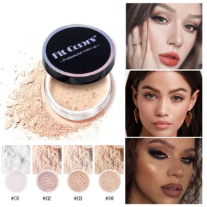 Translucent Loose Setting Face Powder Makeup Foundation Smooth Full Size Makeu о - Picture 1 of 21