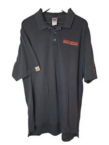 Harley Davidson Black Striped Polo Bluefield West Virginia Men's Size XL - Picture 1 of 8