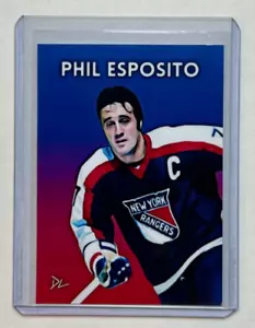 Phil Esposito Limited Edition Artist Signed "New York Rangers" Trading Card 1/10 - Picture 1 of 2