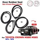 Door Rubber Seal Set 4 Fits Toyota Crown Ms80 Ms85 4D Sedan 1974-79 Weatherstrip