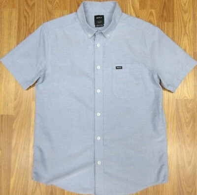 CAMISA RVCA SLIM FIT ALGODÓN/POLIÉSTER/AZUL SPANDEX TALLA PEQUEÑA, S Foto 1 de 4