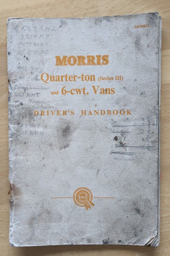 MORRIS QUARTER TON (SERIES III) AND 6 CWT. VANS P B