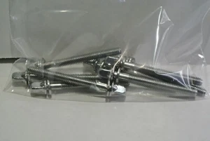 SET of 8! PEARL 2" or 52 mm TENSION RODS for YOUR SNARE TOM + FLOOR! K542 - Picture 1 of 12