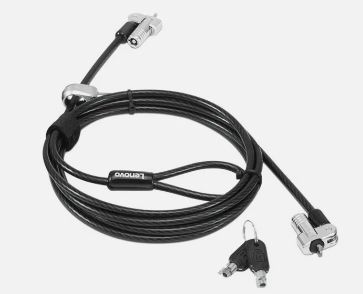 Lenovo 4XE1B81916 Kensington Key Black NanoSaver Twin Head Cable Lock - Image 1 of 1