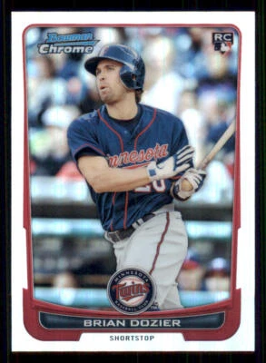 2012 Bowman Chrome Refractors #91 Brian Dozier - Image 1 of 2