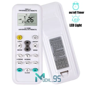 LCD Universal A/C Air Conditioning Remote Control Replace for over 1,000 Brands - Picture 1 of 20
