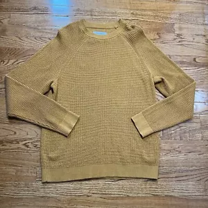 Maglione cooperativo REI uomo medio rustico oro Wallace lago waffle maglia pullover - Foto 1 di 7