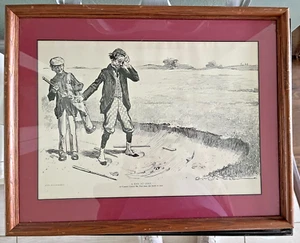 CHARLES DANA GIBSON 1899 GOLF Kunstdruck "A DAY AT GOLF" - Bild 1 von 5